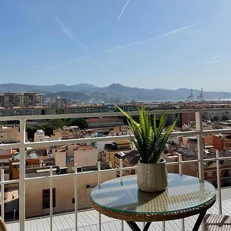 Holidays2malaga Princesa 3 Dormitorios, Vistas Al Mar Y Montana, Terraza Y A 200m A La Playa Апартаменты Малага